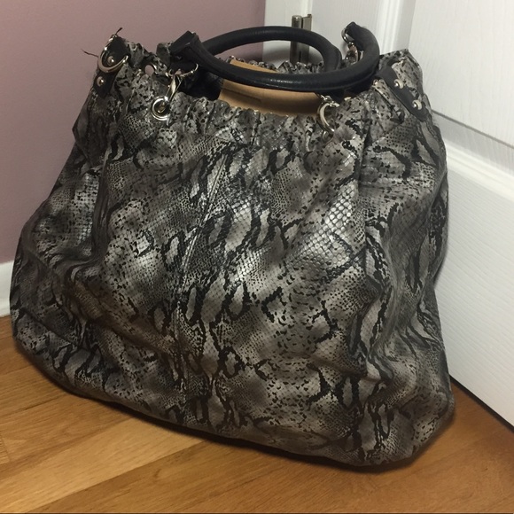 Armani Exchange Large Snake Skin Tote - Picture 5 of 8